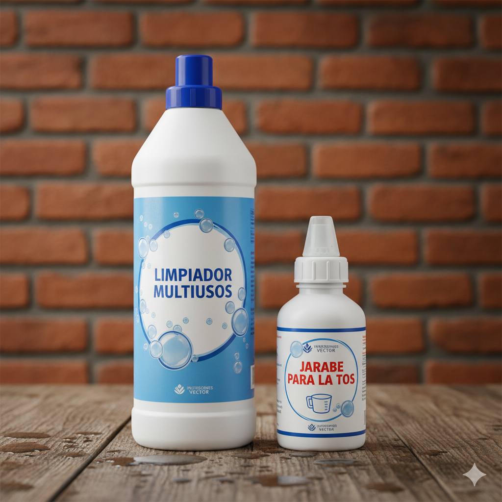 Frascos rigidos de HDPE